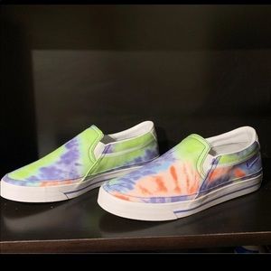 Brand new size 9 women’s Nike Court Legacy slip on tie dye.